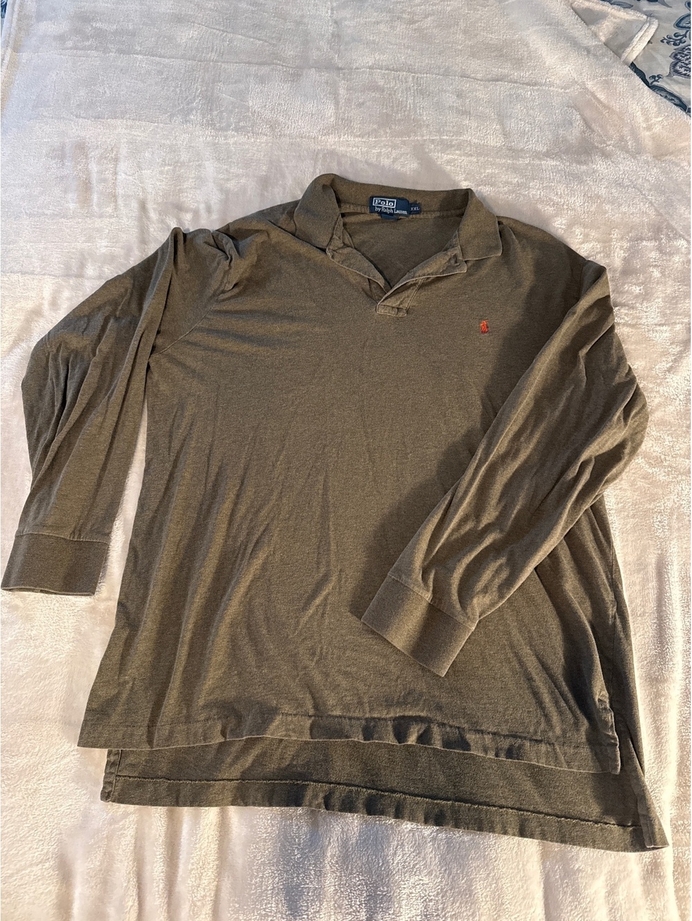 Polo by Ralph Lauren Men’s XXL Long Sleeve Polo Shirt Olive Green